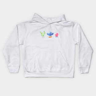 Watercolor Galaxy Cacti | Cactus | Art Kids Hoodie